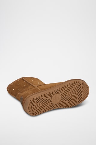Bottines fourrées en nubuck Diss West W -  Marron
