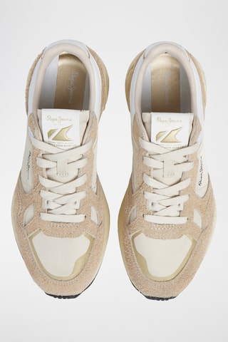 Baskets en cuir  Marlon Vibe W -  Beige