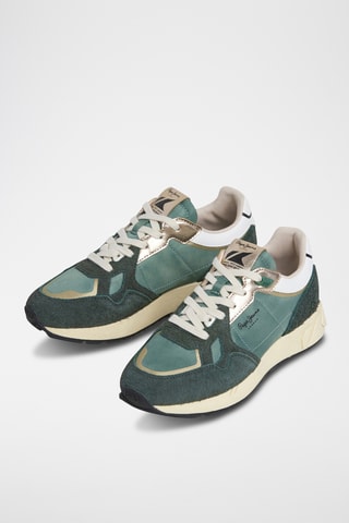 Baskets en nubuck Marlon Metal W -  Vert
