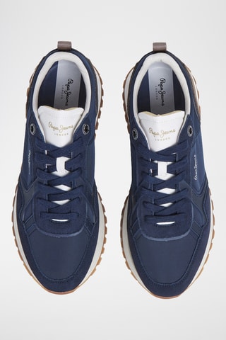 Baskets en nubuck Ari Club M -  Bleu marine