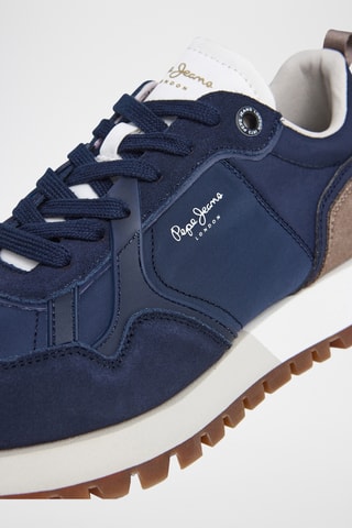 Baskets en nubuck Ari Club M -  Bleu marine
