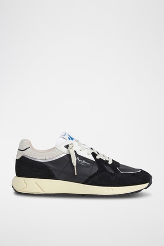Baskets en cuir Marlon Divided M -  Noir