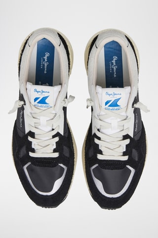 Baskets en cuir Marlon Divided M -  Noir