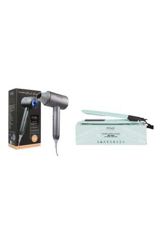 Föhn Cyclone Blue Ionic Power en Stijltang Fashion Fun Mint Trend - 2200 W - 210°C