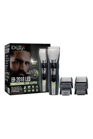 Professionele Draadloze Haartondeuse - Clipper Chrome Effect - Heren - Zwart