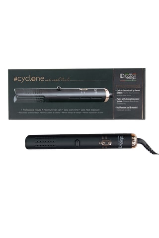 2-in-1 Stijltang - Stijl- & Krultang - Cyclone Saphir - Zwart