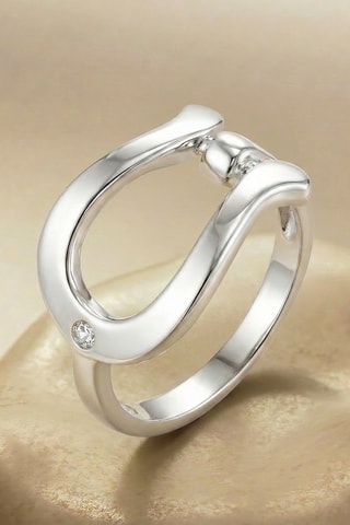 Anillo - Plata y circonita