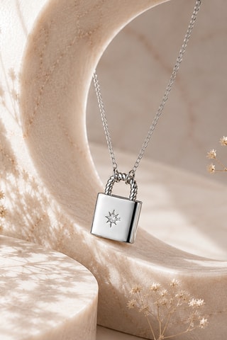 Collar - Plata y circonita