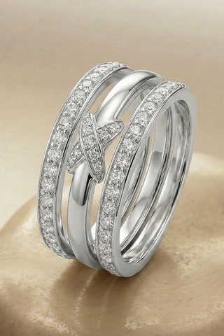 3 anillos - Plata