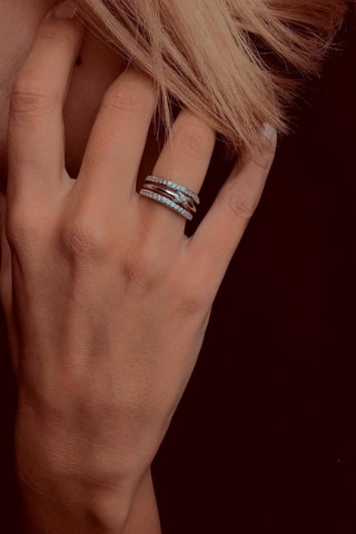 3 anillos - Plata