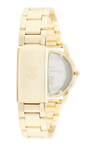 Reloj de cuarzo de metal - 
Dorado y blanco