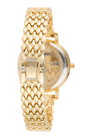 Reloj de cuarzo de metal aleado - Dorado y rojo