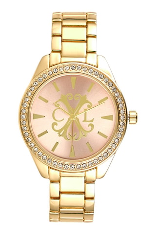 Reloj de cuarzo de metal aleado - Dorado