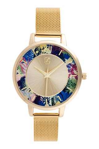 Reloj de cuarzo de metal aleado - Dorado