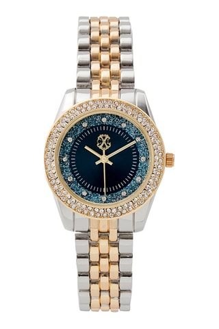 Reloj de cuarzo de aleación - Plateado y dorado