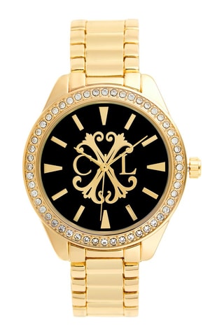 Reloj de cuarzo de metal aleado - Dorado y negro