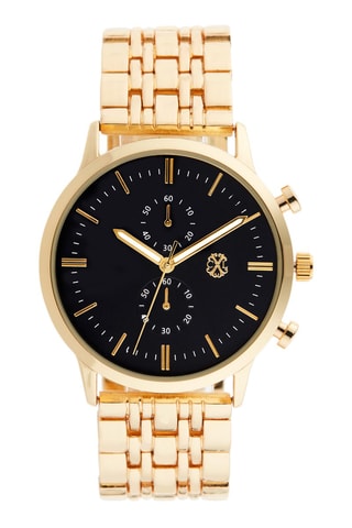 Reloj de cuarzo de aleación - Dorado y negro
