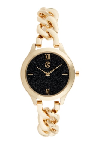 Montre à quartz en alliage - Doré et noir