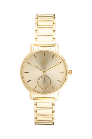 Montre à quartz en alliage - Doré