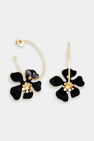Pendientes - Dorado y negro