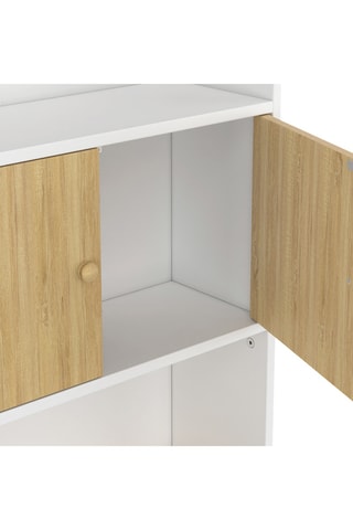 Meuble WC 2 portes - 58 x 19,5 x 178 cm