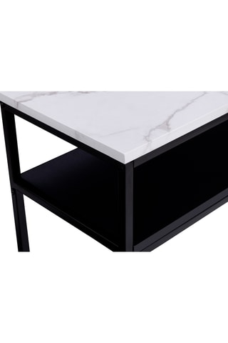 Console double plateau Glam - 80 x 30 x 80 cm