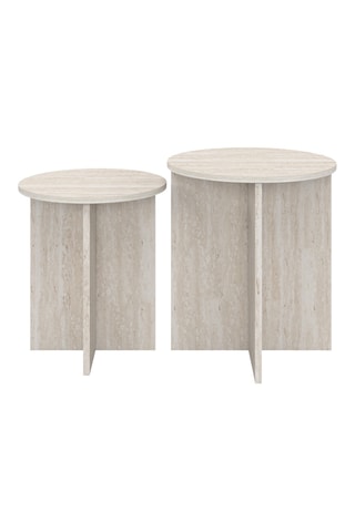2 tables d'appoint - 35 x 40 x 35 cm et 40 x 45 x 40 cm