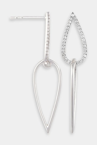 Boucles d'oreilles Javiana - Or blanc et diamants