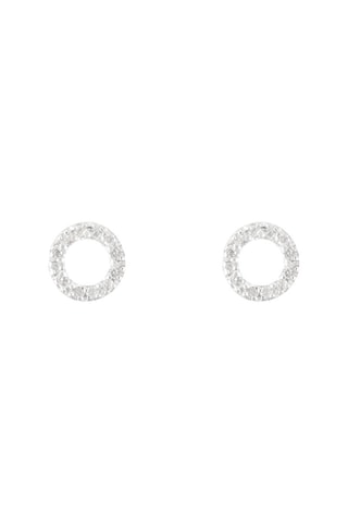 Puces Simplicité - Or blanc et diamants