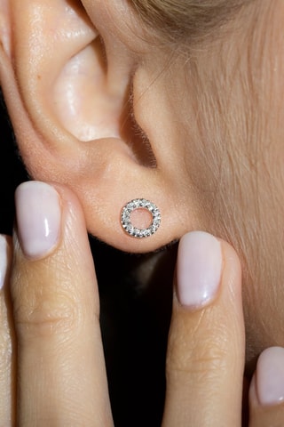 Puces Simplicité - Or blanc et diamants