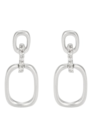 Boucles d'oreilles Arte - Or blanc et diamants