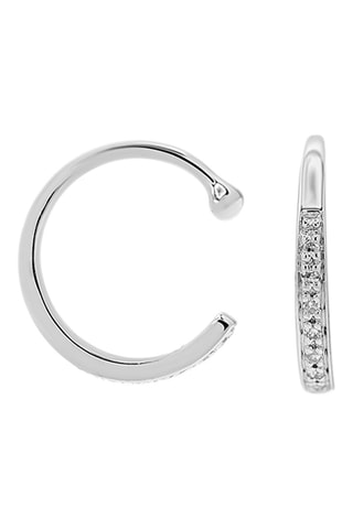 Earcuff - Or blanc et diamants