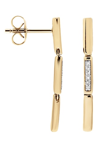 Boucles d'oreilles - Or jaune et diamants