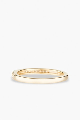 Alliance et solitaire Duo de Bagues Carré Passion - Or jaune et diamants