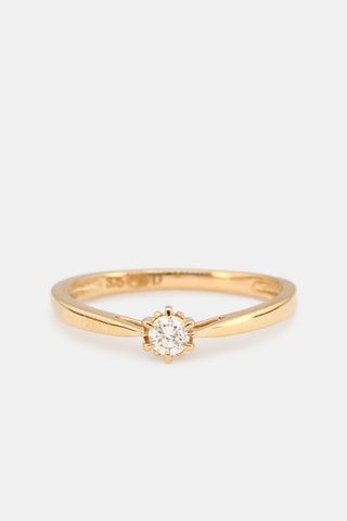 Solitaire Envoûtant - Or jaune et diamant