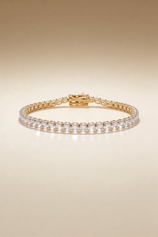 Bracelet Rivière - Or jaune et diamants