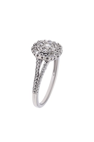 Bague Diamant Enluminé - Or blanc et diamants
