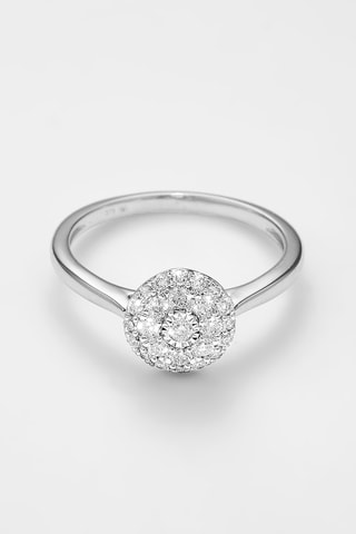 Bague - Or blanc et diamants