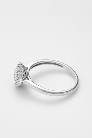 Bague - Or blanc et diamants