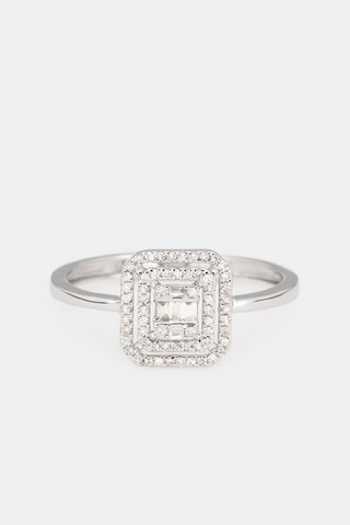 Bague Miroir - Or blanc et diamants