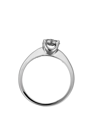 Bague Brillant Luciana - Or blanc et diamants