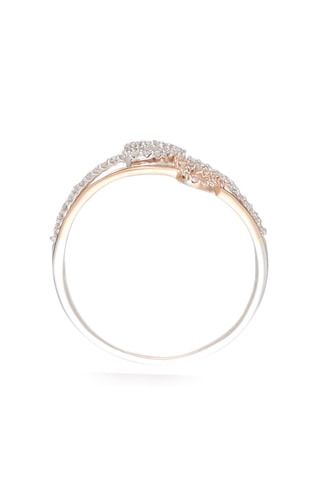 Bague Coeur à la folie - Or blanc, or jaune, or rose et diamants