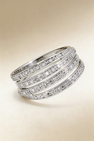 Bague Sensualité - 
Or blanc et diamants