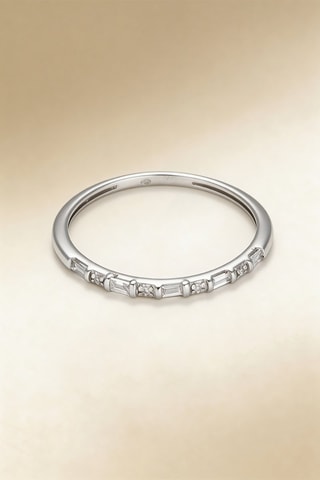 Bague Brillance - Or blanc et diamants