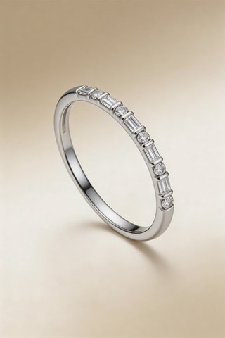 Bague Brillance - Or blanc et diamants