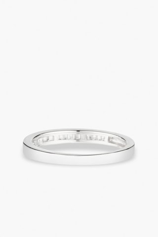 Bague Alliance Road - Or blanc et diamants