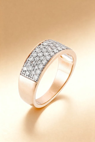 Bague Allée Royale - Or jaune et diamants
