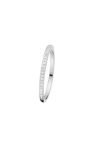 Alliance et solitaire Brillant Duo - Or blanc et diamants