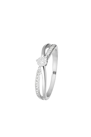 Solitaire Joli Solitaire - Or blanc, diamants et solitaire