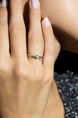 Solitaire Joli Solitaire - Or blanc, diamants et solitaire